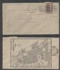 IL. Chicago Illinois  Ad: Map United States and Worldwide Postal History
