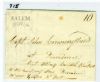 MA. Salem Massachusetts  Pmk: Straightline United States and Worldwide Postal History