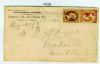 IN. Coatesville Indiana  Pmk: Straightline United States and Worldwide Postal History