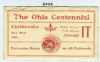 OH. Chillicothe Ohio  Ad: Events United States and Worldwide Postal History