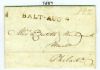 MD. Baltimore Maryland  Pmk: Straightline United States and Worldwide Postal History