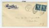 NY. Fredonia New York  Ad: Printing United States and Worldwide Postal History