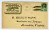 VA. Honaker Virginia  Ad: Writing United States and Worldwide Postal History