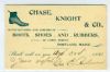 ME. Portland Maine  Ad: Footwear United States and Worldwide Postal History