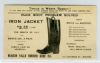 MA. Boston Massachusetts  Ad: Footwear United States and Worldwide Postal History