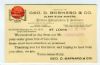 MO. Saint Louis Missouri  Ad: Printing United States and Worldwide Postal History