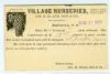NJ. Hightstown New Jersey  Ad: Nursery United States and Worldwide Postal History