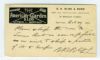 NY. New York New York  Ad: Garden United States and Worldwide Postal History