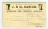 NY. New York New York  Ad: Jeweler United States and Worldwide Postal History
