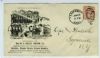 KS. Leavenworth Kansas  Ad: Merchant United States and Worldwide Postal History