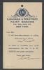 NY. New York New York  Ad: Paint United States and Worldwide Postal History