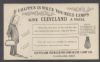 OH. Cleveland Ohio  Ad: Lighting United States and Worldwide Postal History