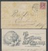NY. Utica New York  Ad: Map United States and Worldwide Postal History