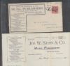 NY. New York New York  Ad: Musical United States and Worldwide Postal History