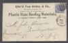 NY. New York New York  Ad: Roofing United States and Worldwide Postal History