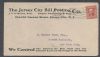 NJ. Jersey City New Jersey  Ad: Ad Agency United States and Worldwide Postal History