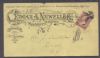 NY. Ogdensburg New York  Ad: Bookseller United States and Worldwide Postal History