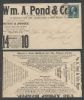 NY. New New York  Ad: Musical United States and Worldwide Postal History