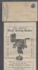 MA. Boston Massachusetts  Ad: Sewing United States and Worldwide Postal History