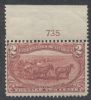 Scott #286 United States Plate Number Single United States and Worldwide Stamps