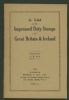 A LIST OF THE IMPRESSED DUTY STAMPS OF GREAT BRITAIN AND IRELAND Great Britain 20: Handbooks Ireland United States and Worldwide Philatelic Literature