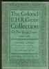 COL E.H.R. GREEN COLLECTION, PART XVII World Name Sales 50: Auctions German States United States and Worldwide Philatelic Literature