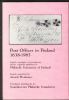 POST OFFICES IN FINLAND 1638-1985 Finland 20: Handbooks Finland United States and Worldwide Philatelic Literature
