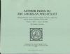 AUTHOR INDEX AND GEOGRAPHICAL INDEXES TO THE AMERICAN PHILATELIST Literature 20: Handbooks Index United States and Worldwide Philatelic Literature