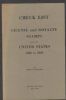 CHECK LIST OF LICENSE AND ROYALTY STAMPS USED IN THE UNITED STATES 1860 TO 1885 Revenues 20: Handbooks Back Of The Book United States and Worldwide Philatelic Literature