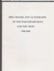 FREE FRANKS AND AUTOGRAPHS OF THE WAR DEPARTMENT AND THE ARMY 1789-1860 Military 20: Handbooks Autographs United States and Worldwide Philatelic Literature