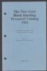 THE TWO CENT BLACK HARDIG PRECANCEL CATALOG 1983 Precancels 20: Handbooks Precancels United States and Worldwide Philatelic Literature