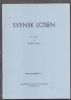 SVENSK LOSEN Sweden 20: Handbooks Postage Due United States and Worldwide Philatelic Literature