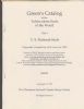 GREEN'S CATALOG OF THE TUBERCULOSIS SEALS OF THE WORLD PART 1: U.S. NATIONAL SEALS Back Of The Book 20: Handbooks Other Collectibles United States and Worldwide Philatelic Literature