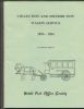 COLLECTION AND DISTRIBUTION WAGON SERVICE 1896-1904 Postal History 20: Handbooks Post Office Dept United States and Worldwide Philatelic Literature