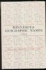 MINNESOTA GEOGRAPHIC NAMES Minnesota 20: Handbooks Minnesota United States and Worldwide Philatelic Literature