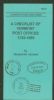 A CHECKLIST OF VERMONT POST OFFICES, 1783-1995 Vermont 20: Handbooks Vermont United States and Worldwide Philatelic Literature