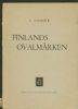 FINLANDS OVALMARKEN Finland 20: Handbooks Finland United States and Worldwide Philatelic Literature