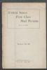 UNITED STATES FIRST CLASS MAIL PERMITS Meters 20: Handbooks Meters United States and Worldwide Philatelic Literature