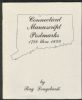 CONNECTICUT MANUSCRIPT POSTMARKS, 1788 THRU 1899 Connecticut 20: Handbooks Connecticut United States and Worldwide Philatelic Literature