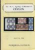 THE R. C. AGABEG GOLD MEDAL COLLECTION OF CEYLON Ceylon 50: Auctions Ceylon United States and Worldwide Philatelic Literature
