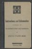 INSTRUCTIONS AND INFORMATION CONCERNING THE TRANSPORTATION AND HANDLING OF UNITED STATES MAIL Railroad History 20: Handbooks Railroad History United States and Worldwide Philatelic Literature