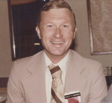 A dashing-looking young Phil at a Texas stamp show in the 1970's.