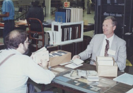 At the SEPAD Stamp Show in Philadelphia in the late 1980's.
