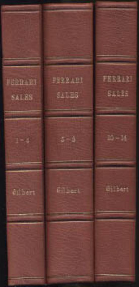 The 14 Ferrari Sales from 1921-25 along with the rare Napier Index and Rarer Addendum to the first sale.